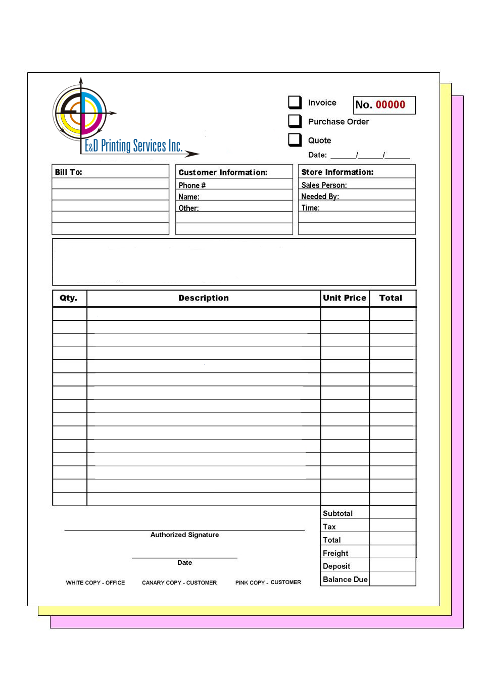 Carbonless Forms - Custom Business Forms - NCR Forms